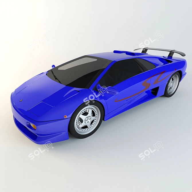 Lamborghini SV: Exquisite Model 3D model image 1