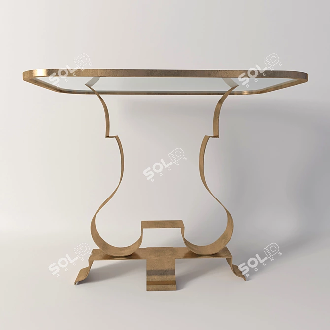 Gossip Girl-inspired Bedside Table: Elegant and Stylish 3D model image 2