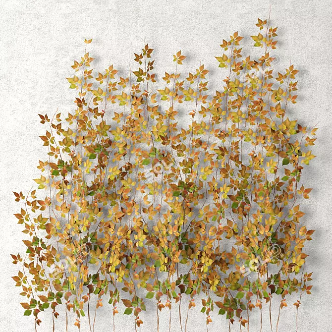 Leafy Wall 3D model image 1