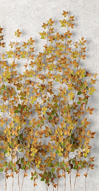 Leafy Wall 3D model image 2