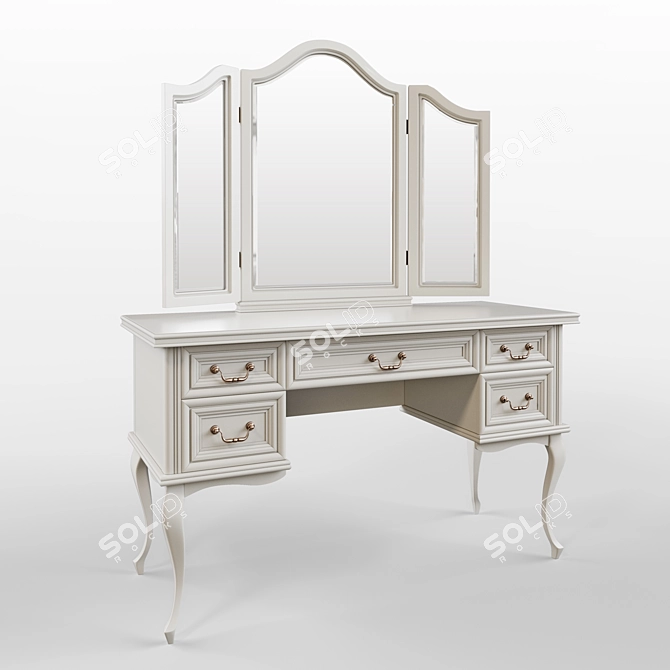 Elegant Dressing Table Set by TARANKO 3D model image 1