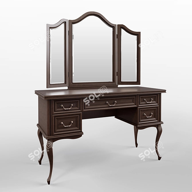 Elegant Dressing Table Set by TARANKO 3D model image 2