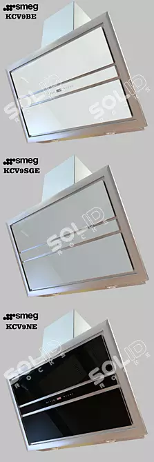 SMEG Wall Hood - Elegant and Powerful 3D model image 2