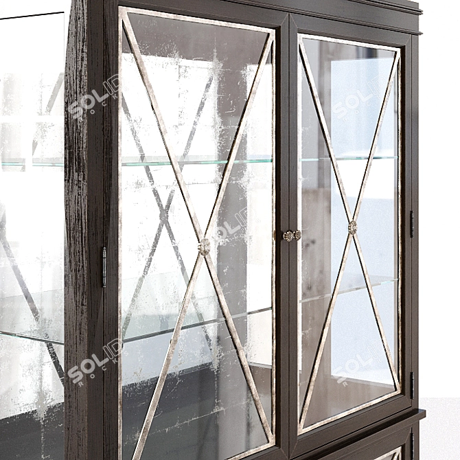 Elegant Sutton House China Cabinet 3D model image 2