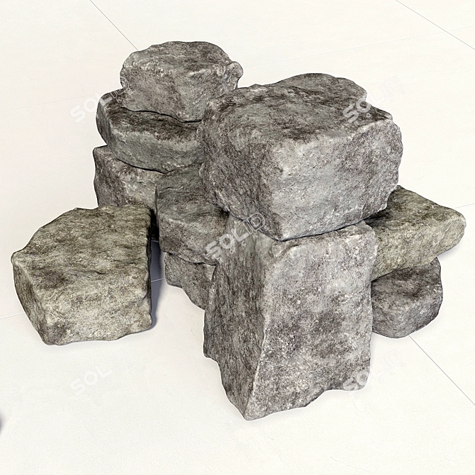 Rockstone Collection: High-Quality 3D Models 3D model image 2