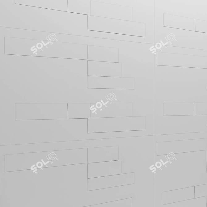 Rustic Wood Wall Decor 3D model image 3