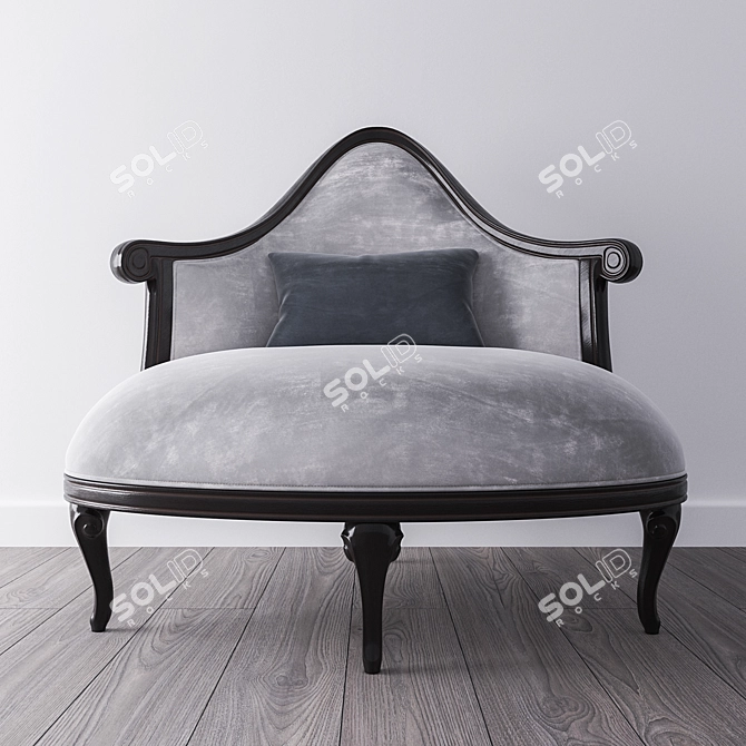 Elegant Veranda Armchair: Isabella Costantini 3D model image 1