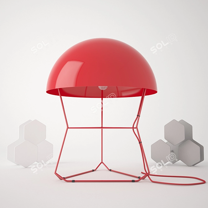 Dom Table Lamp + Leaf Rack | Forestier & Miniforms 3D model image 1