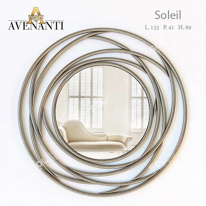 Avenanti Soleil Mirror: Ø 100 3D model image 1