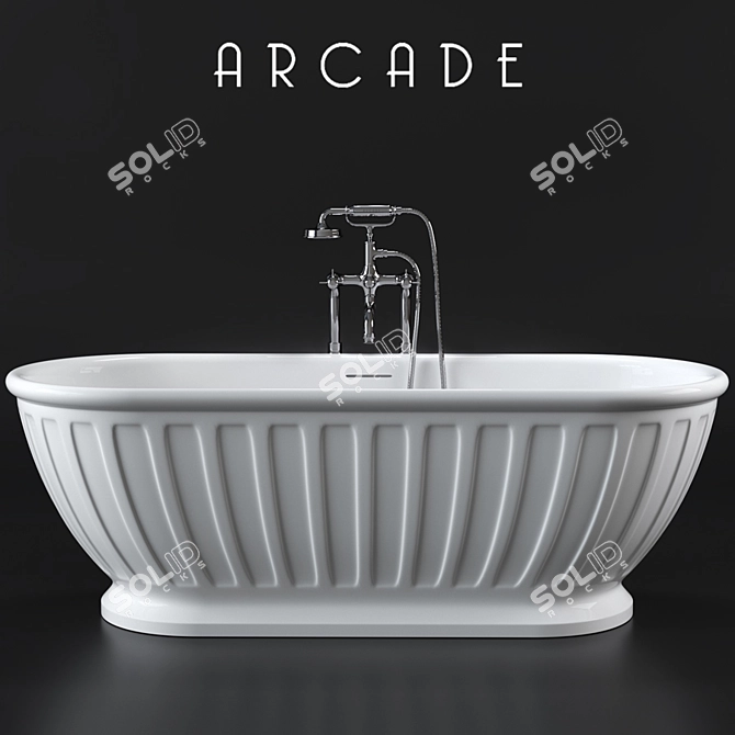 Luxury Bathtub: Arcade Albany 3D model image 1