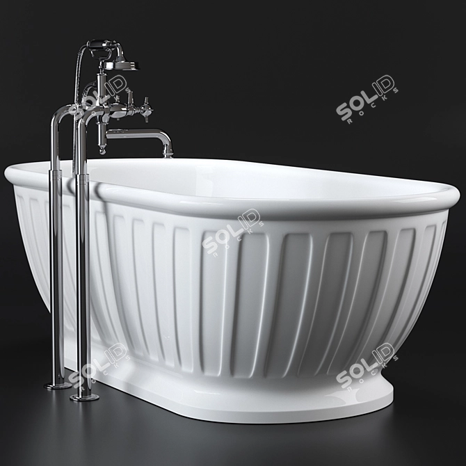 Luxury Bathtub: Arcade Albany 3D model image 2