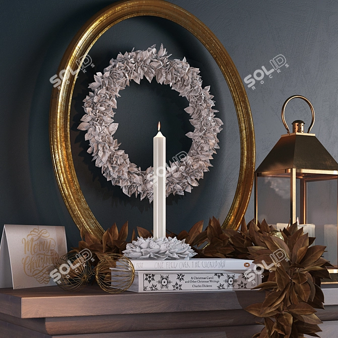 Zara Home Christmas Decor Set 3D model image 1