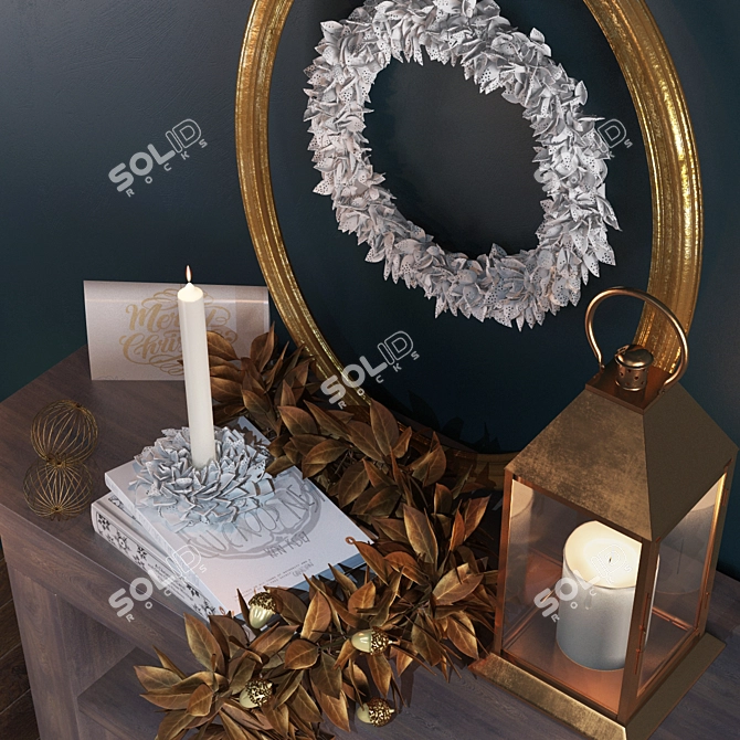 Zara Home Christmas Decor Set 3D model image 2