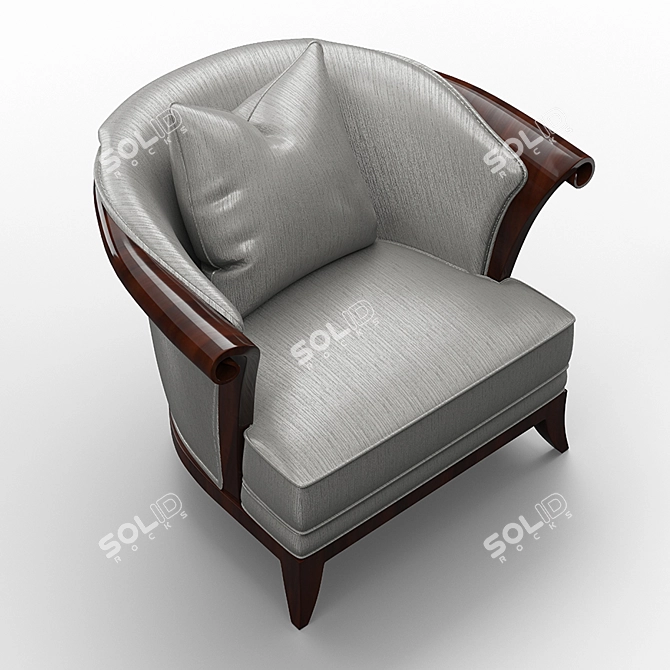 Sophisticated Coco Claudia Armchair 3D model image 3