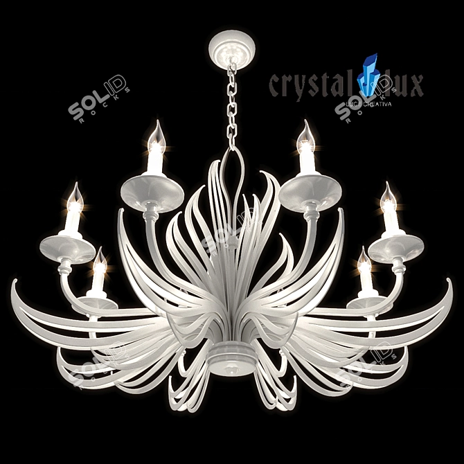 Gaudi Crystal Lux Chandelier 3D model image 3