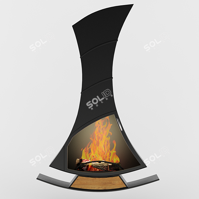 French Fireplace Oxalis 3D model image 2