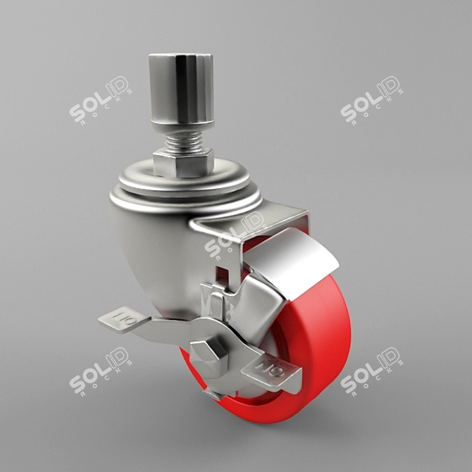 Rueda Brake: Reliable Wheel Stopping 3D model image 1