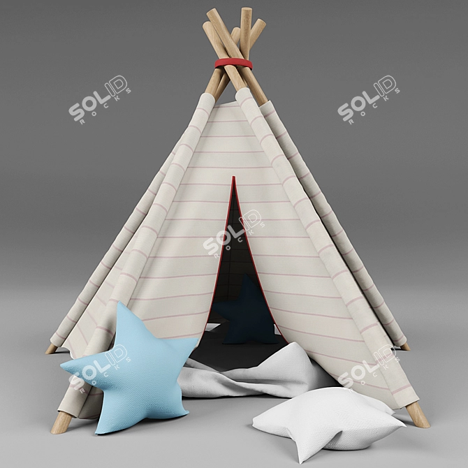 Adventure Awaits: Wigwam Kids' Lodge 3D model image 1