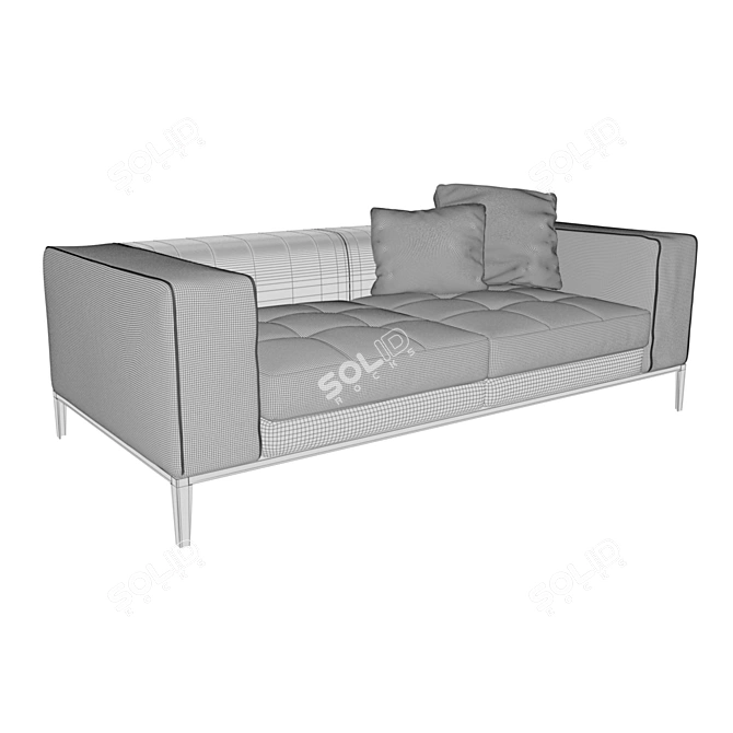 Comfort+ Style: B&B Sofa 3D model image 2