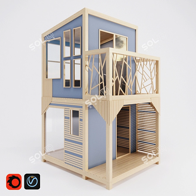 Kids' Dream Cabin 3D model image 1