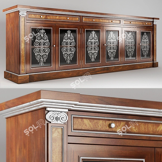 Syrna Claudia 200х95х50: Elegant Chest 3D model image 1