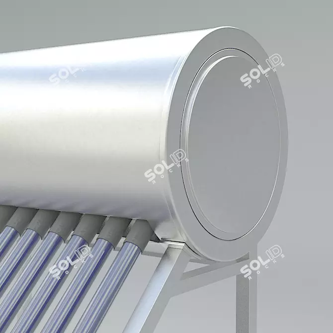 SolarTank: Efficient Sun-Powered Water Heating 3D model image 3