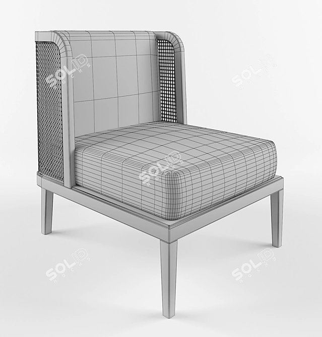 Ergonomic Office Chair 3D model image 2