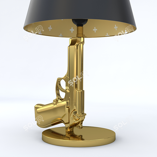 FLOS Gun Lamp: Sleek Bedside Lighting 3D model image 2