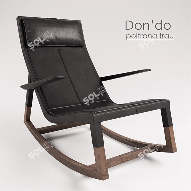 Luxury Poltrona Frau Don’do Chair 3D model image 1