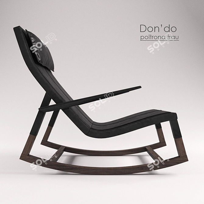 Luxury Poltrona Frau Don’do Chair 3D model image 2