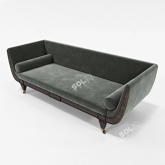 Elegant Hanbury Sofa: Timeless Luxury 3D model image 2