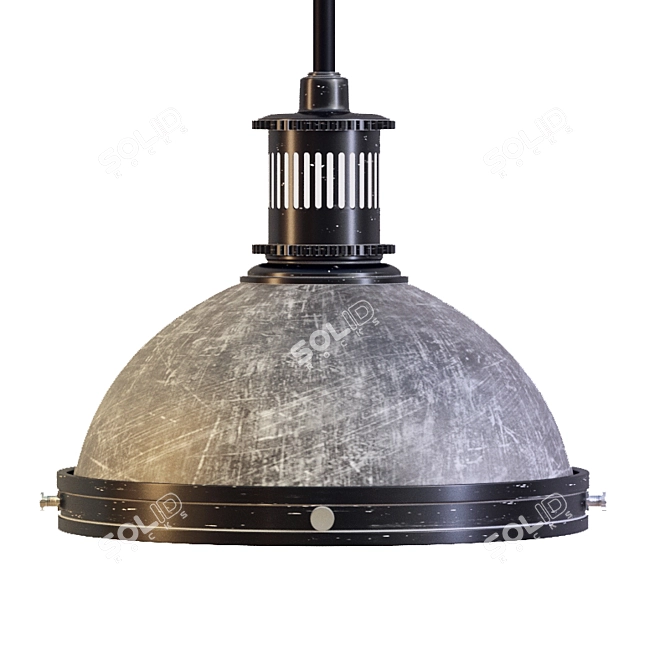 Urban Industrial Pendant Lighting 3D model image 2