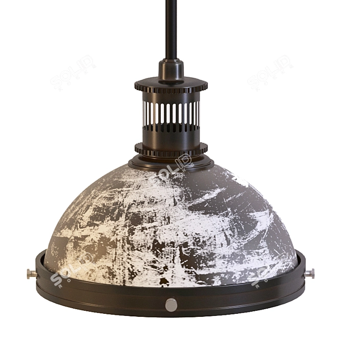 Urban Industrial Pendant Lighting 3D model image 3