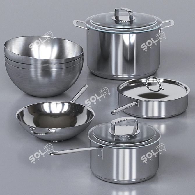 IKEA 365+ Dish Set 3D model image 1