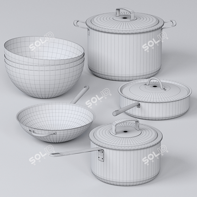 IKEA 365+ Dish Set 3D model image 3