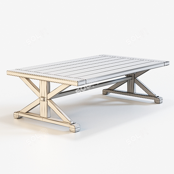 Eichholtz Table - Modern Design, 140x240cm 3D model image 3