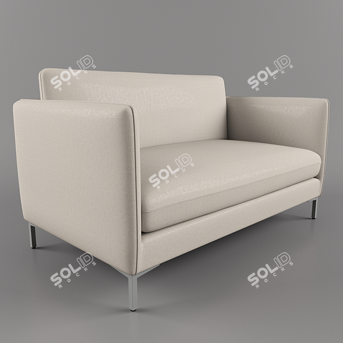 Modern Flatiron Sofa: Contemporary Design for Stylish Living 3D model image 1