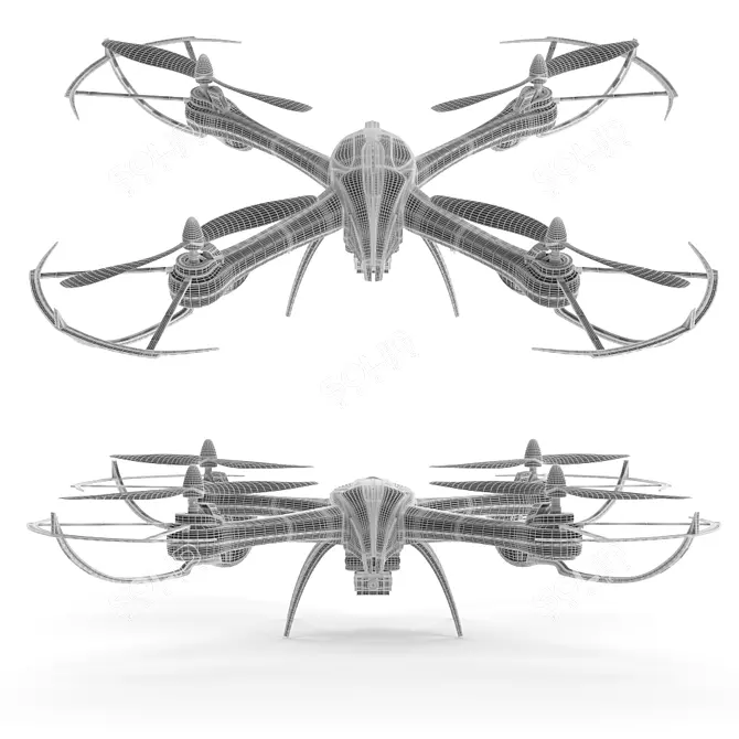 JJRC Tarantula X6 Drone: High-performance Quadcopter 3D model image 3