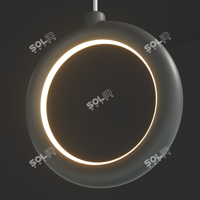 Heavenly Halo Pendant Light 3D model image 1