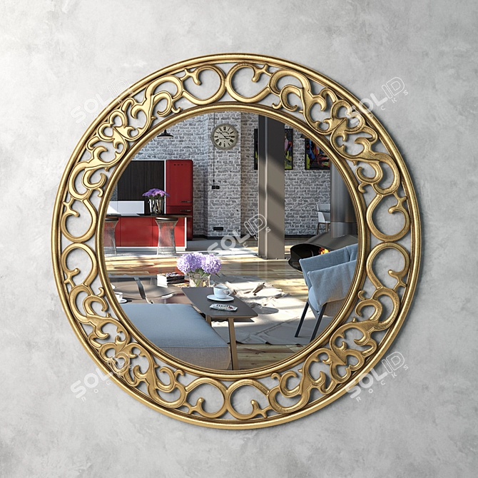 Arh Country Decorative Mirror 3D model image 1