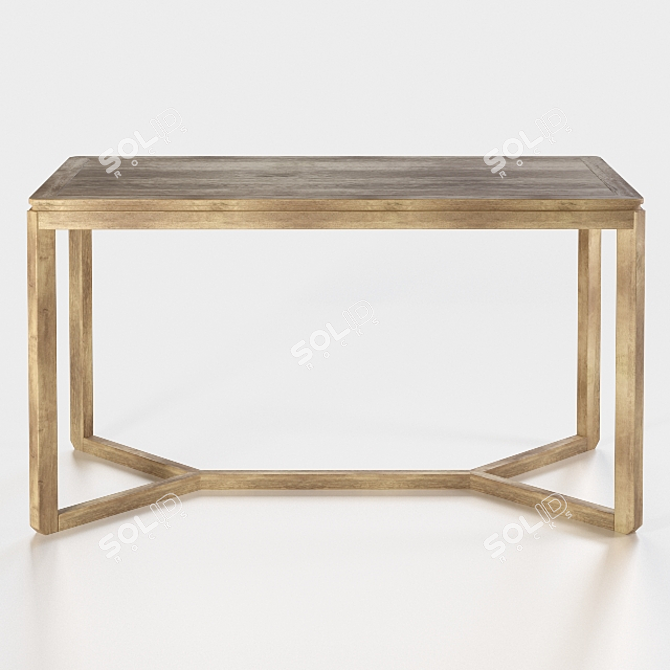 Sleek Azur Table 3D model image 2