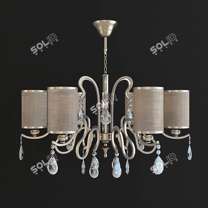 Elegant Stellare C Chandelier 3D model image 2