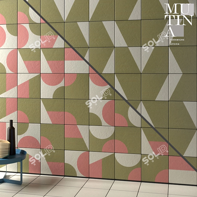 Mutina Tile Puzzle: Design Your Gradation 3D model image 1