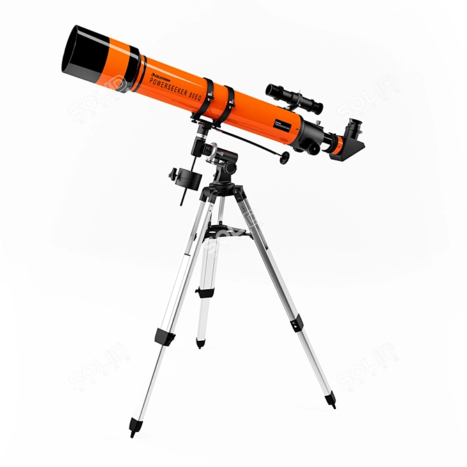 Celestron 80 EQ Telescope: Premium Quality 3D model image 2
