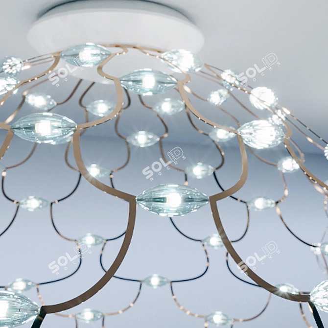 LAMOI LED Ceiling Light: Elegant and Efficient 3D model image 2