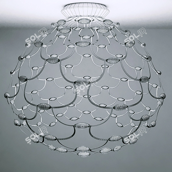 LAMOI LED Ceiling Light: Elegant and Efficient 3D model image 3