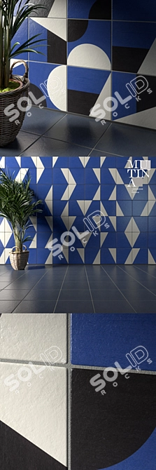 Mutina Tile Puzzle: Versatile Flooring & Wall Design 3D model image 2