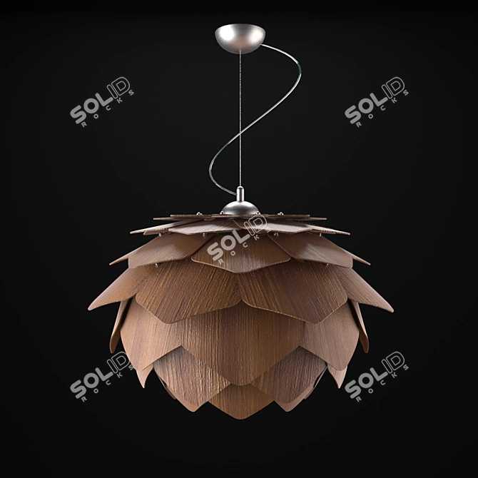 Lotus Pendant Lamp: Unique Design 3D model image 1