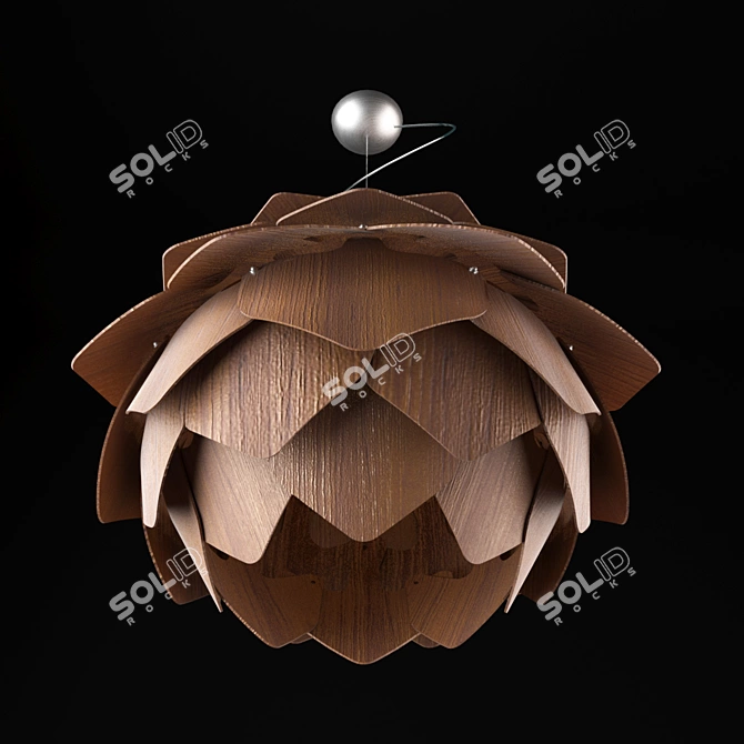 Lotus Pendant Lamp: Unique Design 3D model image 3