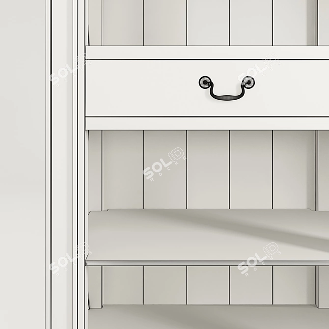 Full House Modern White Coat Rack 3D model image 3